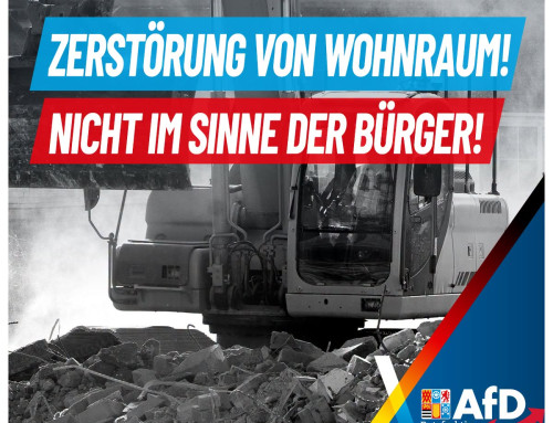 Abriss von Häusern nicht im Sinne der Bürger!