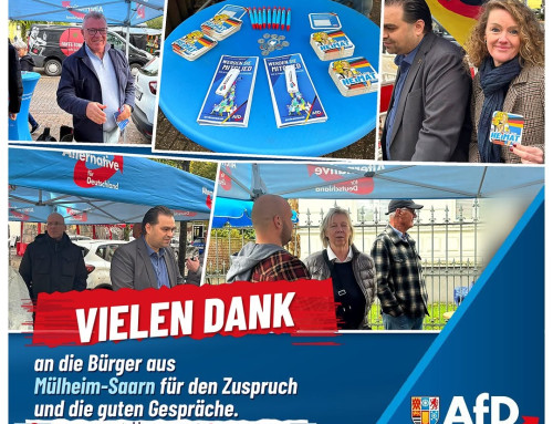 Infostand in Mülheim-Saarn: Danke für den Zuspruch!