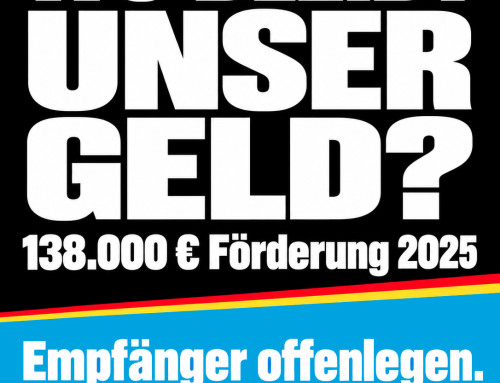 Nein zur Steuergeldverschwendung